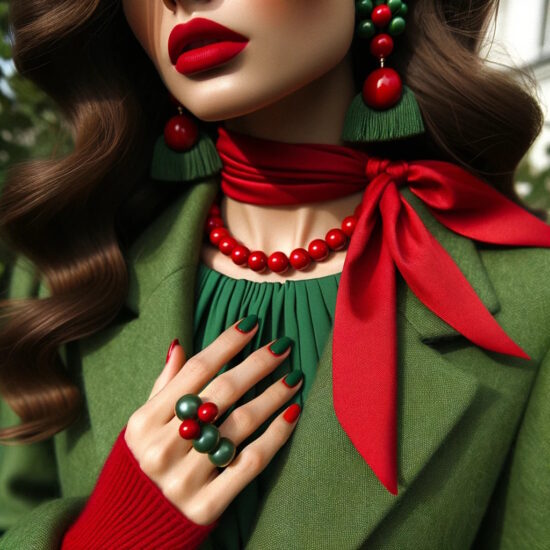 Rosu si verde accesorii